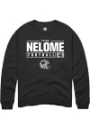 Main image for Tyler Nelome Rally Mens Black K-State Wildcats NIL Stacked Box Crew Sweatshirt