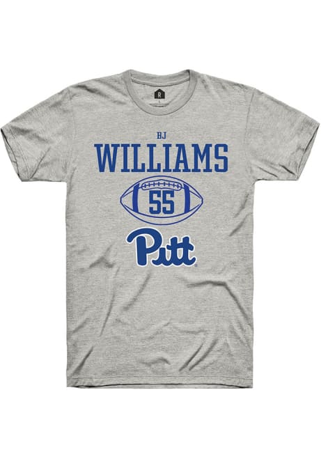 Bj Williams Ash Pitt Panthers NIL Sport Icon Short Sleeve T Shirt