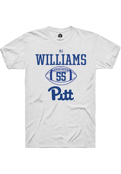 Bj Williams White Pitt Panthers NIL Sport Icon Short Sleeve T Shirt