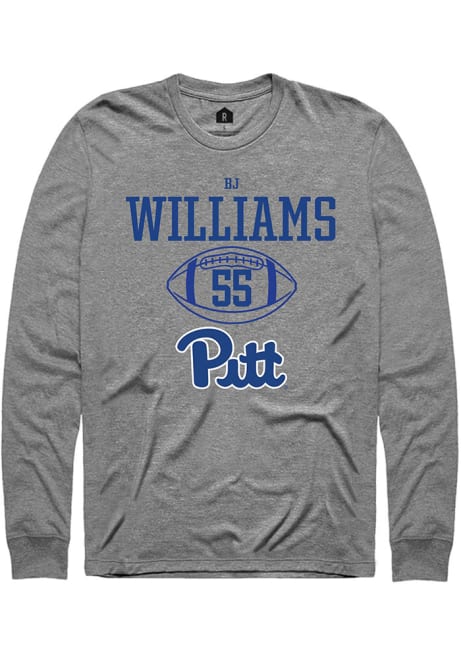 Bj Williams Rally Mens Graphite Pitt Panthers NIL Sport Icon Tee