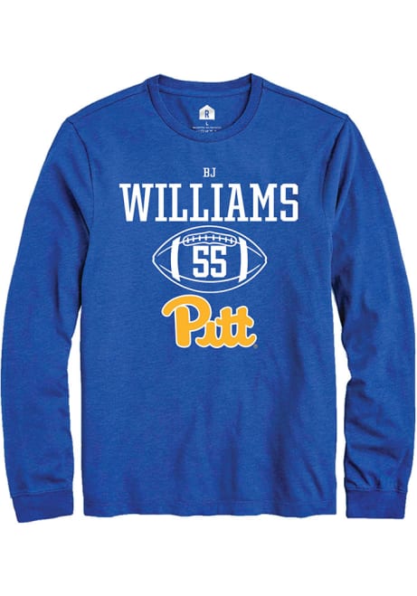 Bj Williams Rally Mens Blue Pitt Panthers NIL Sport Icon Tee