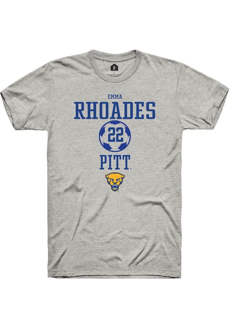 Emma Rhoades Ash Pitt Panthers NIL Sport Icon Short Sleeve T Shirt