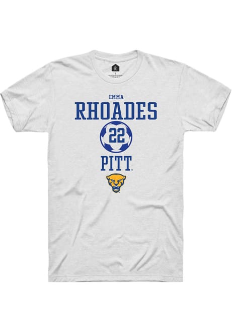 Emma Rhoades White Pitt Panthers NIL Sport Icon Short Sleeve T Shirt