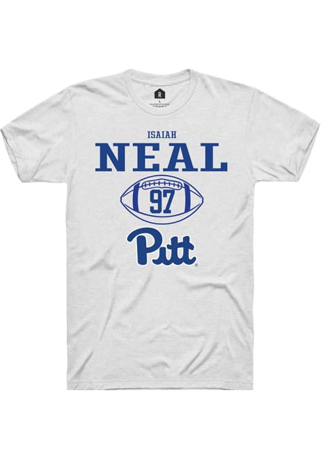 Isaiah Neal White Pitt Panthers NIL Sport Icon Short Sleeve T Shirt