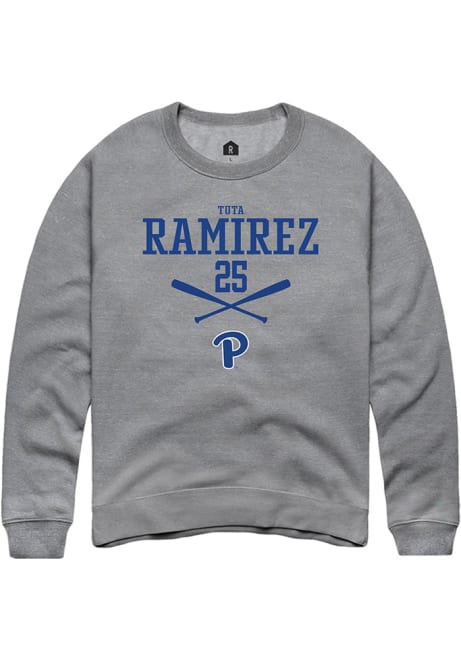 Tuta Ramirez Rally Mens Graphite Pitt Panthers NIL Sport Icon Crew Sweatshirt