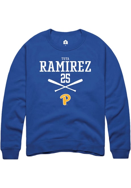 Tuta Ramirez Rally Mens Blue Pitt Panthers NIL Sport Icon Crew Sweatshirt