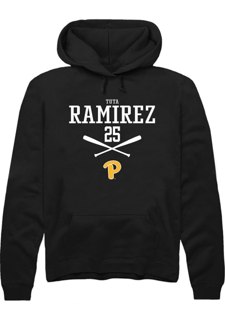 Tuta Ramirez Rally Mens Black Pitt Panthers NIL Sport Icon Hooded Sweatshirt