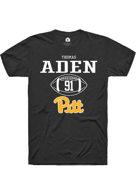 Thomas Aden Black Pitt Panthers NIL Sport Icon Short Sleeve T Shirt