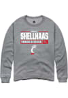 Main image for Brock Shellhaas Rally Mens Graphite Cincinnati Bearcats NIL Stacked Box Crew Sweatshirt
