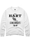 Main image for Robert Hart  Rally Cincinnati Bearcats Mens White NIL Sport Icon Long Sleeve Crew Sweatshirt