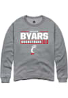 Main image for Brianna Byars Rally Mens Graphite Cincinnati Bearcats NIL Stacked Box Crew Sweatshirt