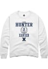 Main image for Jerome Hunter  Rally Xavier Musketeers Mens White NIL Sport Icon Long Sleeve Crew Sweatshirt