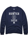 Main image for Jerome Hunter  Rally Xavier Musketeers Mens Navy Blue NIL Sport Icon Long Sleeve Crew Sweatshirt