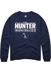 Main image for Jerome Hunter  Rally Xavier Musketeers Mens Navy Blue NIL Stacked Box Long Sleeve Crew Sweatshir..