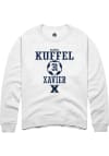 Main image for Gabriel Kuffel  Rally Xavier Musketeers Mens White NIL Sport Icon Long Sleeve Crew Sweatshirt