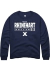 Main image for Taylor Rhinehart  Rally Xavier Musketeers Mens Navy Blue NIL Stacked Box Long Sleeve Crew Sweats..