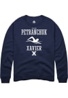 Main image for Caleb Petranchuk  Rally Xavier Musketeers Mens Navy Blue NIL Sport Icon Long Sleeve Crew Sweatsh..