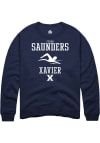 Main image for Ethan Saunders  Rally Xavier Musketeers Mens Navy Blue NIL Sport Icon Long Sleeve Crew Sweatshir..