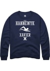 Main image for Gage Hannewyk  Rally Xavier Musketeers Mens Navy Blue NIL Sport Icon Long Sleeve Crew Sweatshirt