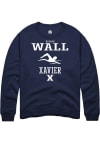 Main image for Nathan Wall  Rally Xavier Musketeers Mens Navy Blue NIL Sport Icon Long Sleeve Crew Sweatshirt