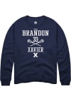 Main image for Jada Brandon  Rally Xavier Musketeers Mens Navy Blue NIL Sport Icon Long Sleeve Crew Sweatshirt