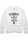 Main image for Katelyn McDonnell  Rally Xavier Musketeers Mens White NIL Sport Icon Long Sleeve Crew Sweatshirt