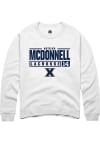 Main image for Katelyn McDonnell  Rally Xavier Musketeers Mens White NIL Stacked Box Long Sleeve Crew Sweatshir..