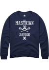 Main image for Mary Mastrian  Rally Xavier Musketeers Mens Navy Blue NIL Sport Icon Long Sleeve Crew Sweatshirt