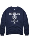 Main image for Ashley Bowles  Rally Xavier Musketeers Mens Navy Blue NIL Sport Icon Long Sleeve Crew Sweatshirt