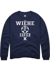 Main image for Sam Wiehe  Rally Xavier Musketeers Mens Navy Blue NIL Sport Icon Long Sleeve Crew Sweatshirt