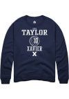 Main image for Anna Taylor  Rally Xavier Musketeers Mens Navy Blue NIL Sport Icon Long Sleeve Crew Sweatshirt