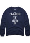 Main image for Logan Flaugh  Rally Xavier Musketeers Mens Navy Blue NIL Sport Icon Long Sleeve Crew Sweatshirt