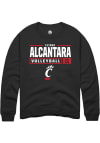 Main image for Elissa Alcantara  Rally Cincinnati Bearcats Mens Black NIL Stacked Box Long Sleeve Crew Sweatshi..