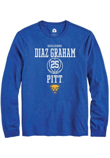 Guillermo Diaz Graham Rally Mens Blue Pitt Panthers NIL Sport Icon Tee