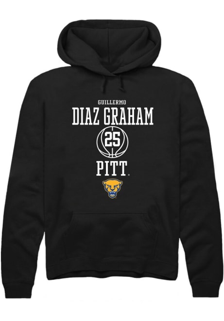 Guillermo Diaz Graham Rally Mens Black Pitt Panthers NIL Sport Icon Hooded Sweatshirt