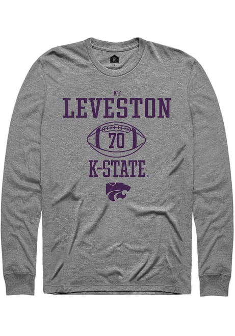 Kaitori Leveston Rally Mens Graphite K-State Wildcats NIL Sport Icon Tee