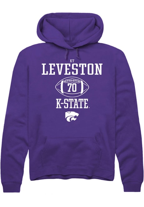 Kaitori Leveston Rally Mens Purple K-State Wildcats NIL Sport Icon Hooded Sweatshirt