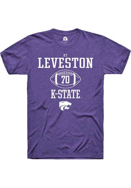 Kaitori Leveston Purple K-State Wildcats NIL Sport Icon Short Sleeve T Shirt