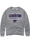 Main image for Kaitori Leveston Rally Mens Graphite K-State Wildcats NIL Stacked Box Crew Sweatshirt