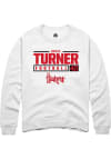 Main image for Brice Turner Rally Mens White Nebraska Cornhuskers NIL Stacked Box Crew Sweatshirt