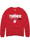 Main image for Brice Turner Rally Mens Red Nebraska Cornhuskers NIL Stacked Box Crew Sweatshirt