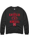 Main image for Brock Knutson Rally Mens Black Nebraska Cornhuskers NIL Sport Icon Crew Sweatshirt