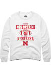 Main image for Cayden Echternach Rally Mens White Nebraska Cornhuskers NIL Sport Icon Crew Sweatshirt