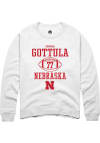 Main image for Gunnar Gottula Rally Mens White Nebraska Cornhuskers NIL Sport Icon Crew Sweatshirt