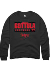 Main image for Gunnar Gottula Rally Mens Black Nebraska Cornhuskers NIL Stacked Box Crew Sweatshirt