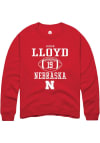 Main image for Jaylen Lloyd Rally Mens Red Nebraska Cornhuskers NIL Sport Icon Crew Sweatshirt
