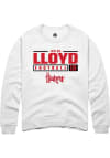 Main image for Jaylen Lloyd Rally Mens White Nebraska Cornhuskers NIL Stacked Box Crew Sweatshirt