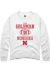Main image for Mason Goldman Rally Mens White Nebraska Cornhuskers NIL Sport Icon Crew Sweatshirt