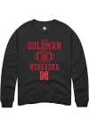 Main image for Mason Goldman Rally Mens Black Nebraska Cornhuskers NIL Sport Icon Crew Sweatshirt