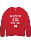 Main image for Riley Van Poppel Rally Mens Red Nebraska Cornhuskers NIL Sport Icon Crew Sweatshirt